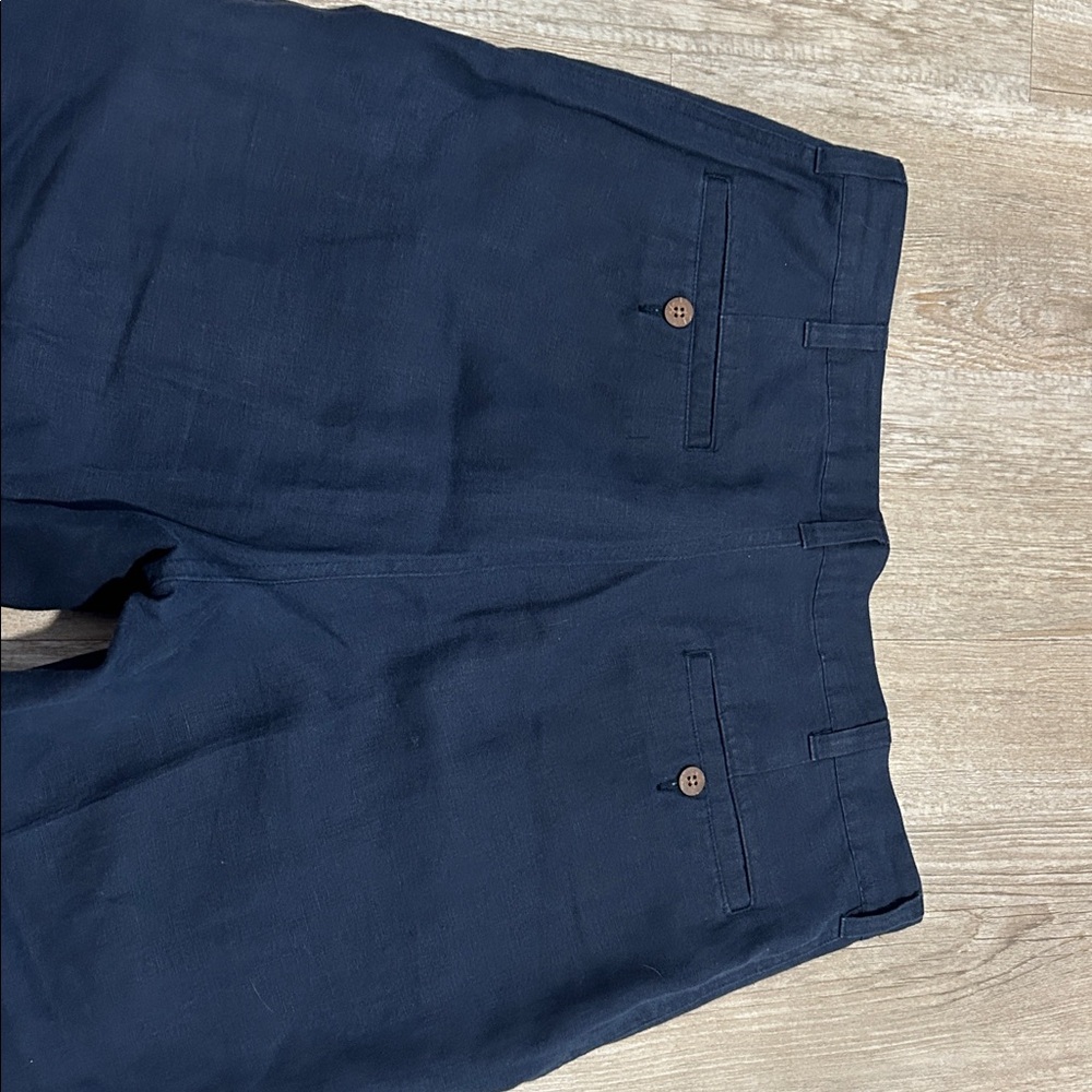 Jos.A.Bank 100% Linen Men’s Pant Navy 34x29 - Picture 7 of 9